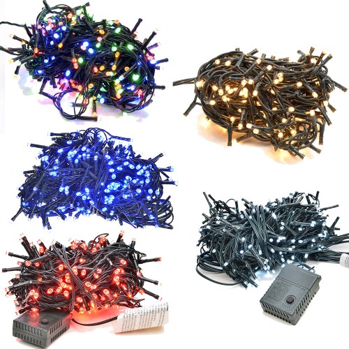 Luci Decorazioni Natalizie A Led Risparmio Energetico Con Centralina Vari Effetti E Colori